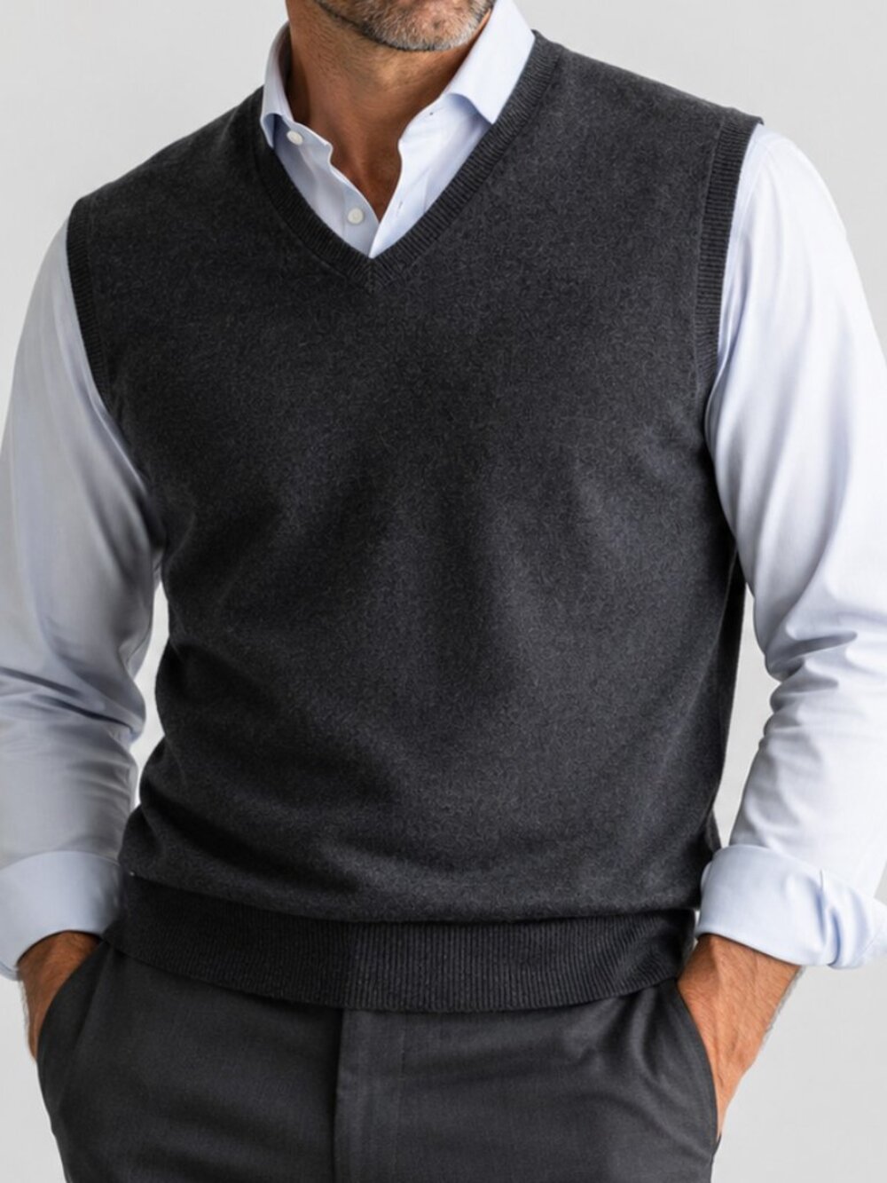 Eddie Bauer Cotton/Cashmere Sweater Vest